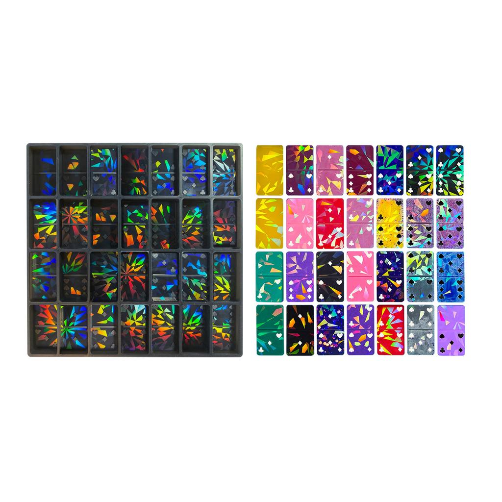 Practical Epoxy Resin Dominoes Mold With 28 Cavities Sturdy Silicone Candy Clay Molds for Jewelry And Cake Decoration