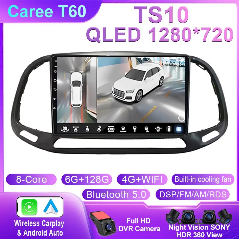 Android 14 For Fiat Doblo 2015 2016 2017 2018 2019 2020 GPS Car Radio Multimedia Video Player Stereo Navigation 4G Wifi Camera