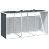 Vidaxl Triple Trash Can Enclosure, Anthracite, 216X81X115 Cm