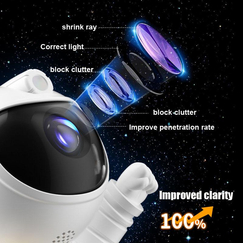 Star Galaxies Projector LED Night Light Starry Sky Astronaut Porjectors Lamp For Decoration Bedroom Room Decor Children Gifts