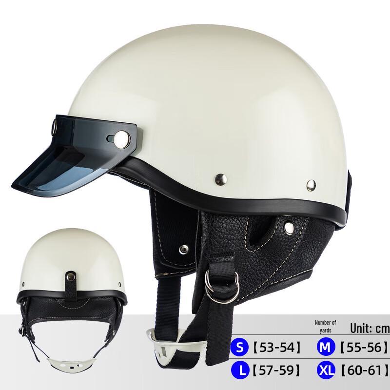 GOWKE Vintage Harley Style Half Motorcycle Helmet One Size