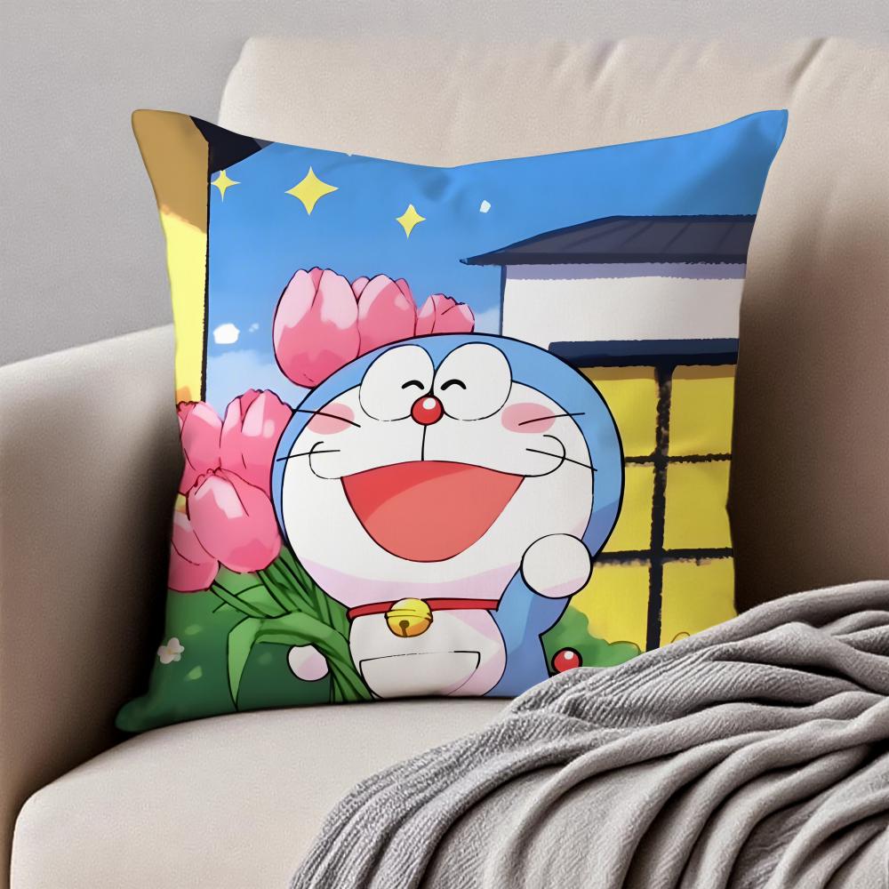CUTE CCrayon SShinchan Cushion Cover Pillowcase Antidustmite Invisible Zipper Short Plush Sofa Cushion 30X30cm