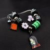 Demon Slayer Kimetsu no Yaiba Kamado Nezuko DIY Charm Bracelet Anime Cosplay Jewelry Unisex