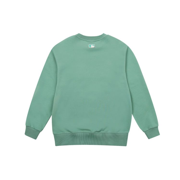 MLB New York Yankees Letter Round Neck Pullover Sweatshirt Unisex sweatshirt Green 31MT08111-50K