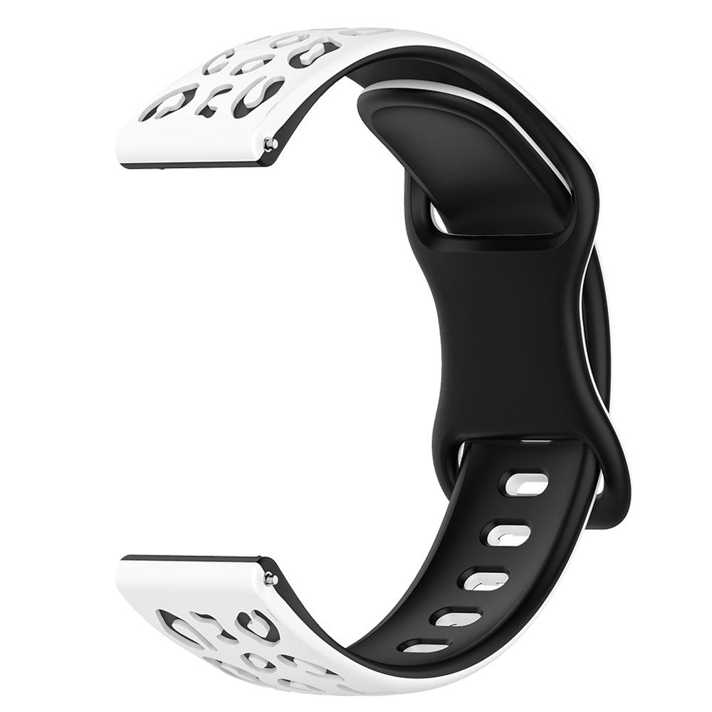 Leopard Print Two-Tone Silicone Watch Strap for Huawei, Huami, Samsung, Garmin - Available In 22/20/18/16mm