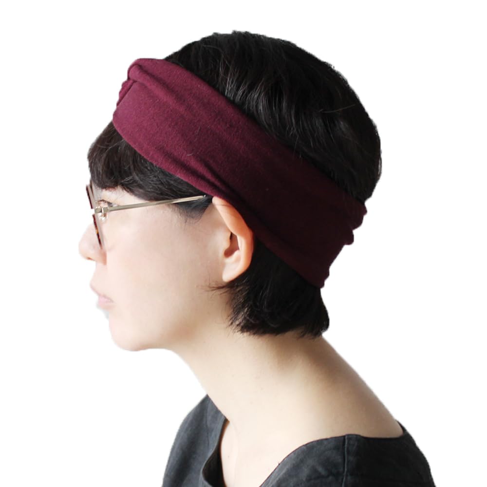 Socks Silk Made in One Size Fits Turban Cross Hair Perfect for Face Sweat Sensitive Moisturizing One Size Fits M&M Headband, Japan, Comfortable, All,