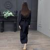 2025 Autumn Loose Casual Long Coat Dress Set for Elegant Comfort