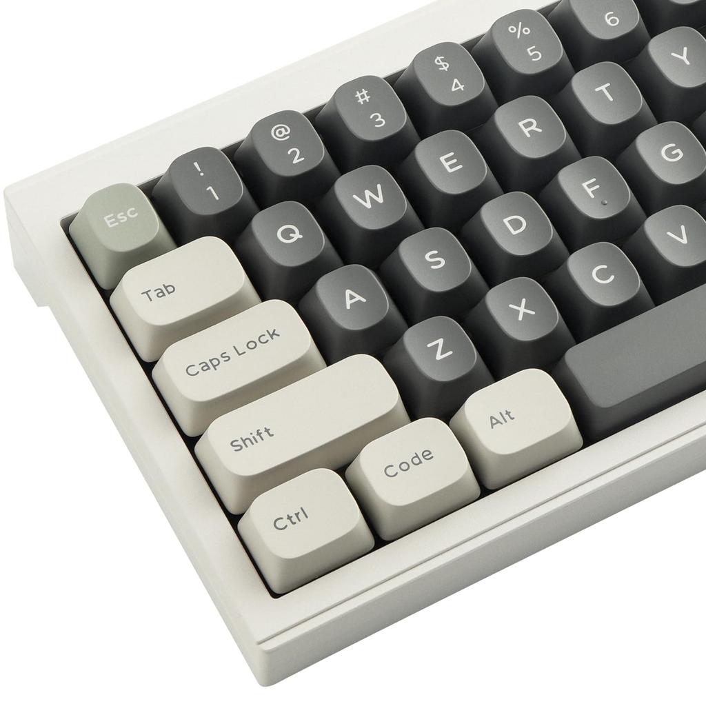 Keycaps, 171 Key YMK Profile Double Shot Keycap Set for 2.75U, 3U, 6.25U, and 7U Spacebar Cherry MX Switches ISO ANSI Layout Mechanical Keyboards