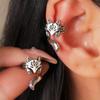 CAOSHI Vintage Silberfarbene Clip-Ohrringe Niedliche Fuchsform Party-Schmuck Geschenk Neu Gestaltete Täglich Tragbare Accessoires für Damen