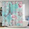 Floral Shower Curtain Waterproof Bathroom Decor Custom Printed for Girls Bathrooms Home Decoration.