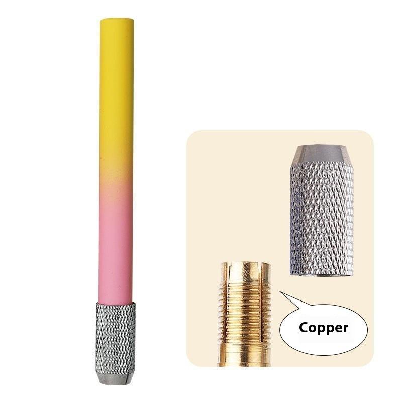 1Pcs Writing Metal Color Rod Adjustable Single Head Pencil Extender Holder Sketch School Painting Art Write Tool