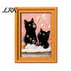 Cute Pumpkin Spooky Ornaments Wooden Black Cat Fridge Magnet, Seasonal Cartoon Kitchen Bathroom Decor, Autumn Home Decorations Theme Photo Frame