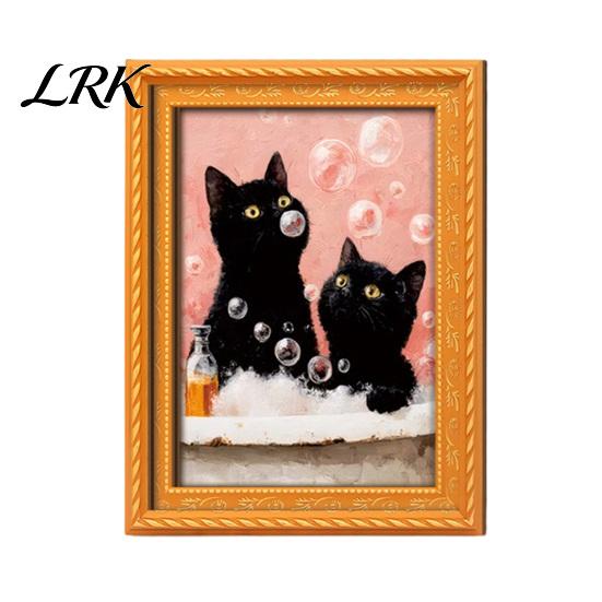 Cute Pumpkin Spooky Ornaments Wooden Black Cat Fridge Magnet, Seasonal Cartoon Kitchen Bathroom Decor, Autumn Home Decorations Theme Photo Frame