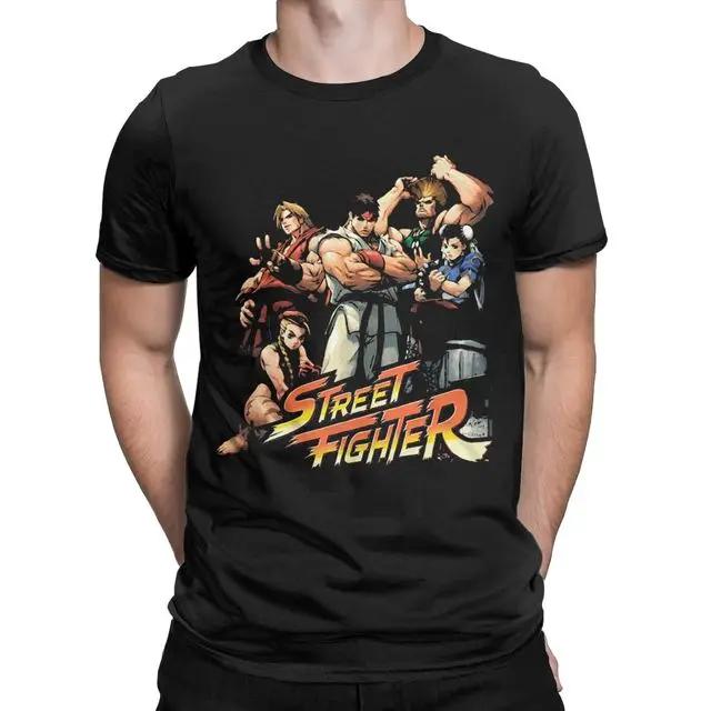 Street Fighhtter Sagat  Muay Thai Gaming Hadouken T Shirt for Men Casual Modal Tees Short Sleeve T Shirt Crewneck Tops