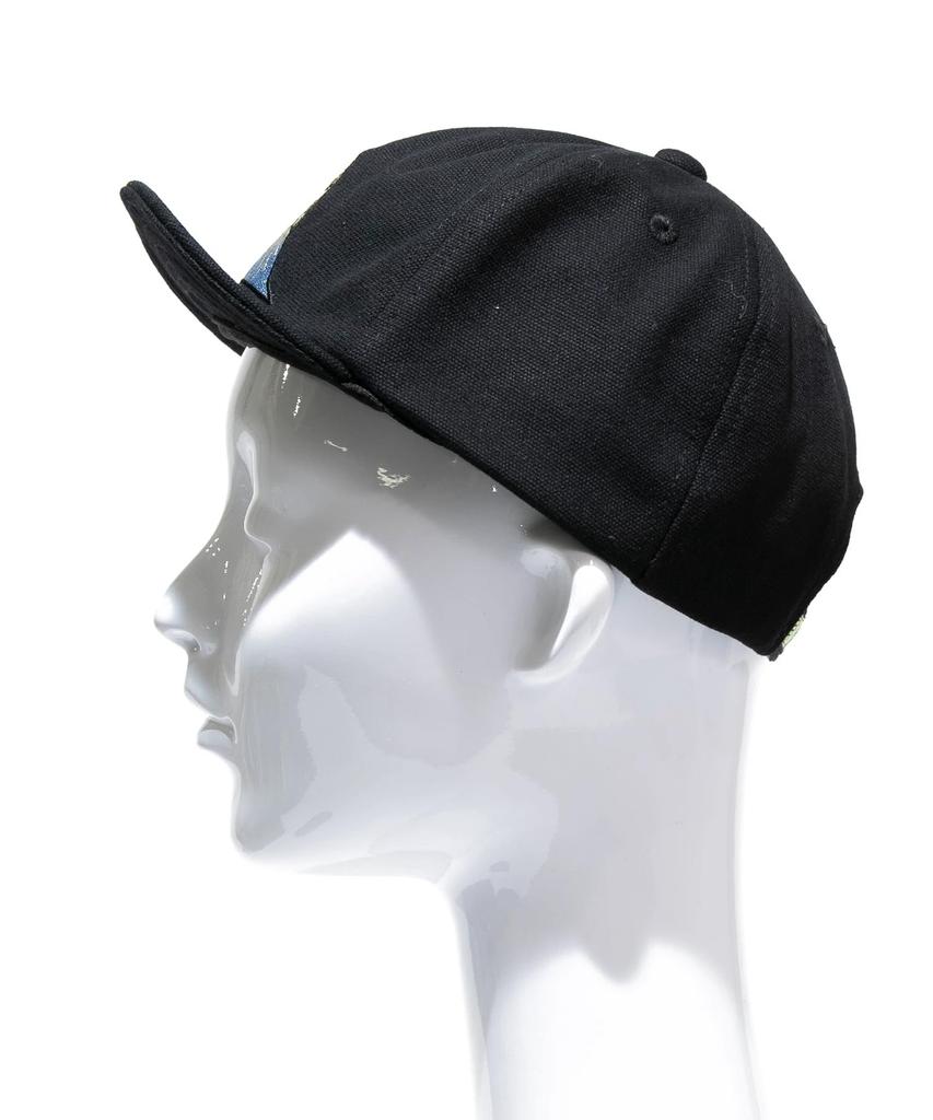 [go Slow Caravan] 342903 Canvas Short Visor Cap Black Free