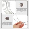 30 Pcs Ring Metall Windspiele Ringe Handwerk Machen Lieferungen Traum Cather Silber