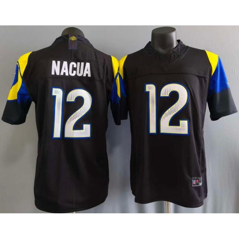 3rd Gen Los Angeles Rams 12 Embroidered Football Jersey S-3XL