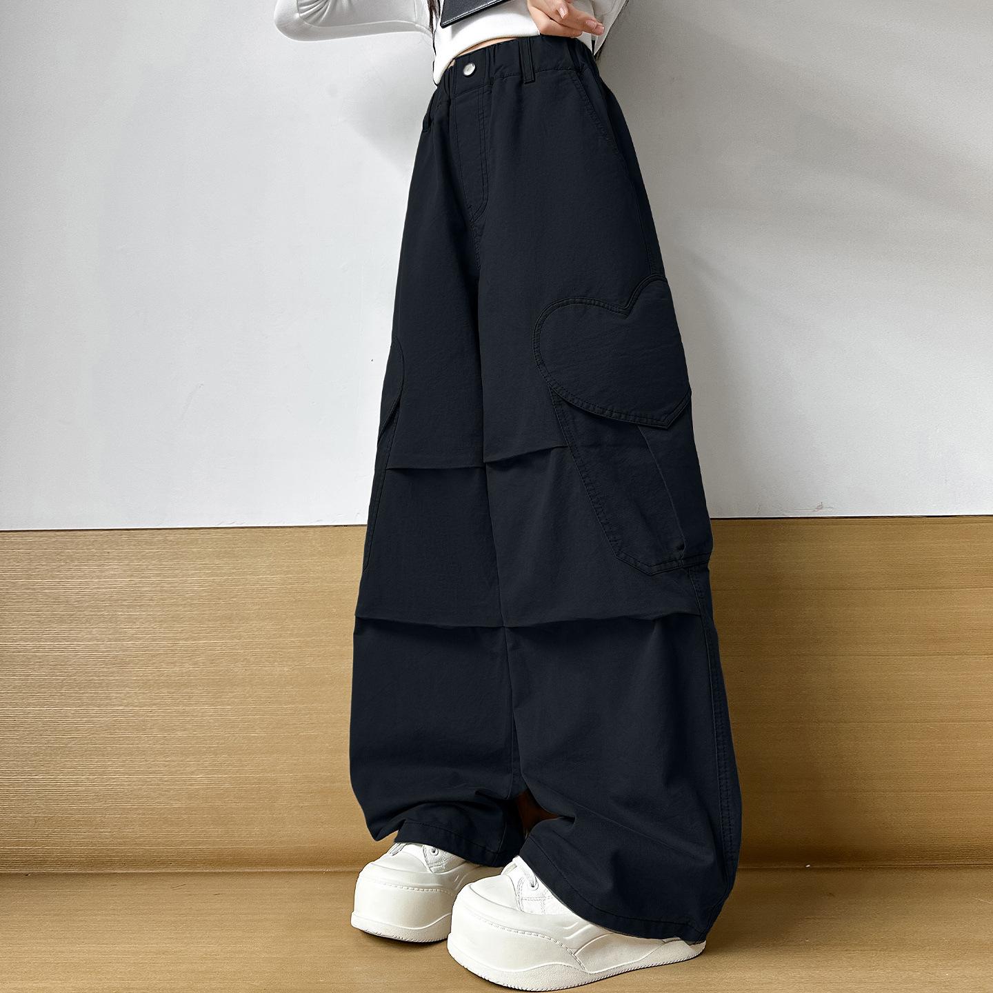 

Girls Wide-Leg Cargo Trousers - Spring/Autumn 2025 Collection 140 чёрный