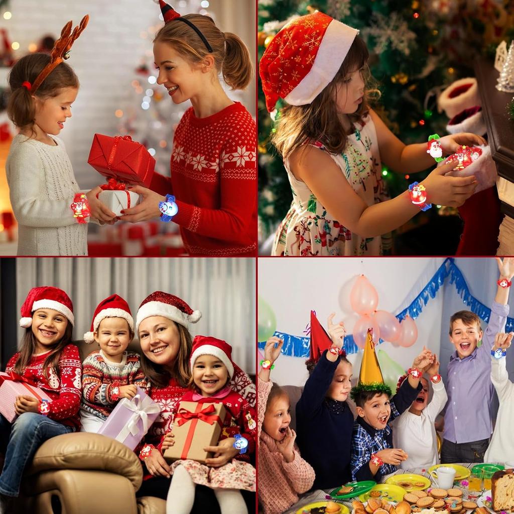 Halloween LED Light Up Rings Glow Pumpkin Bracelet Christmas Necklace Watch Party Favor Light Jewelry Gift