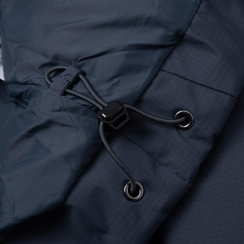 Under Armour Solid Color Casual Hooded Long Sleeve Down Jacket Breathable Knitted Casual Pants Sports Suit 23600801-013+23600703-409