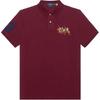 Polo FW22 Solid Slim Fit Polo Shirt With Three Pony Logo Short Sleeve Men Tops Red 1N821994-600