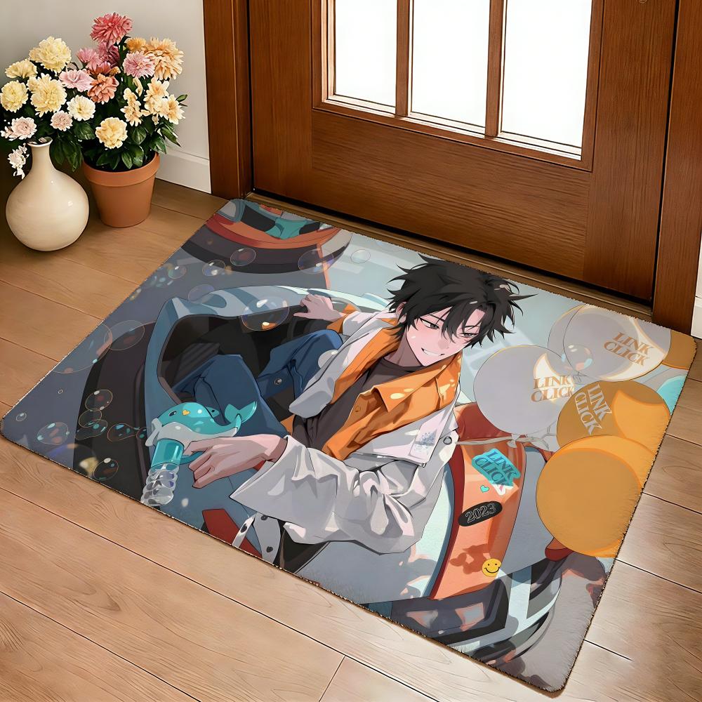 

Hot Bl Anime L-link Click Floor Mat Cozy Flannel Soft Thick Non-Slip Mat For Living Room Bedroom Kitchen Decor Rugs 40x60cm