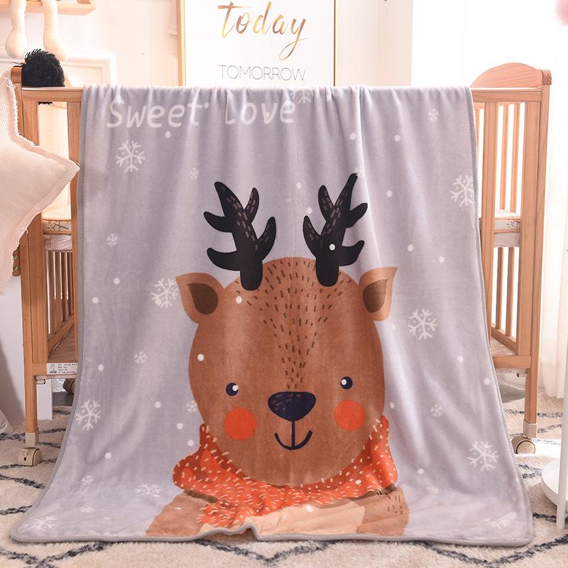 Coral Fleece Baby Blanket: Single-Layer Flannel, Ideal Gift & Cover for Children