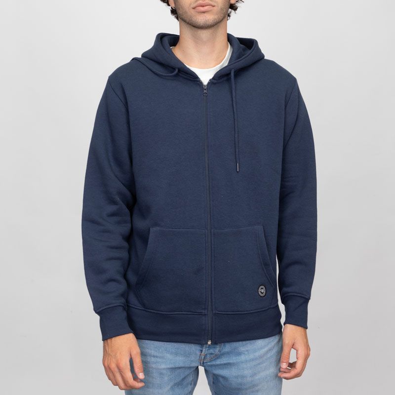 Navy Zip-up Hoodie Sylvain Men PANAME BROTHERS