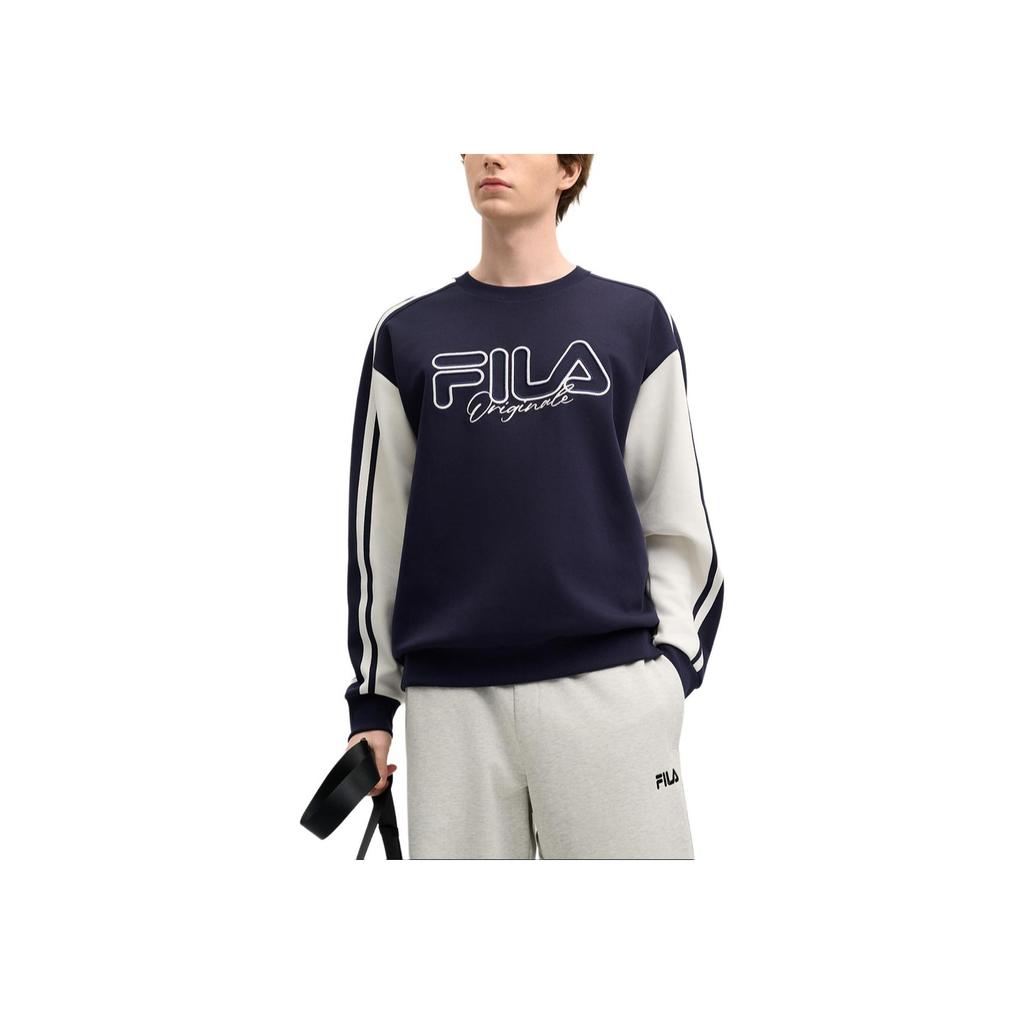 New FILA Sweatshirt Men's Secret Mirror Blue F11M519202FDB