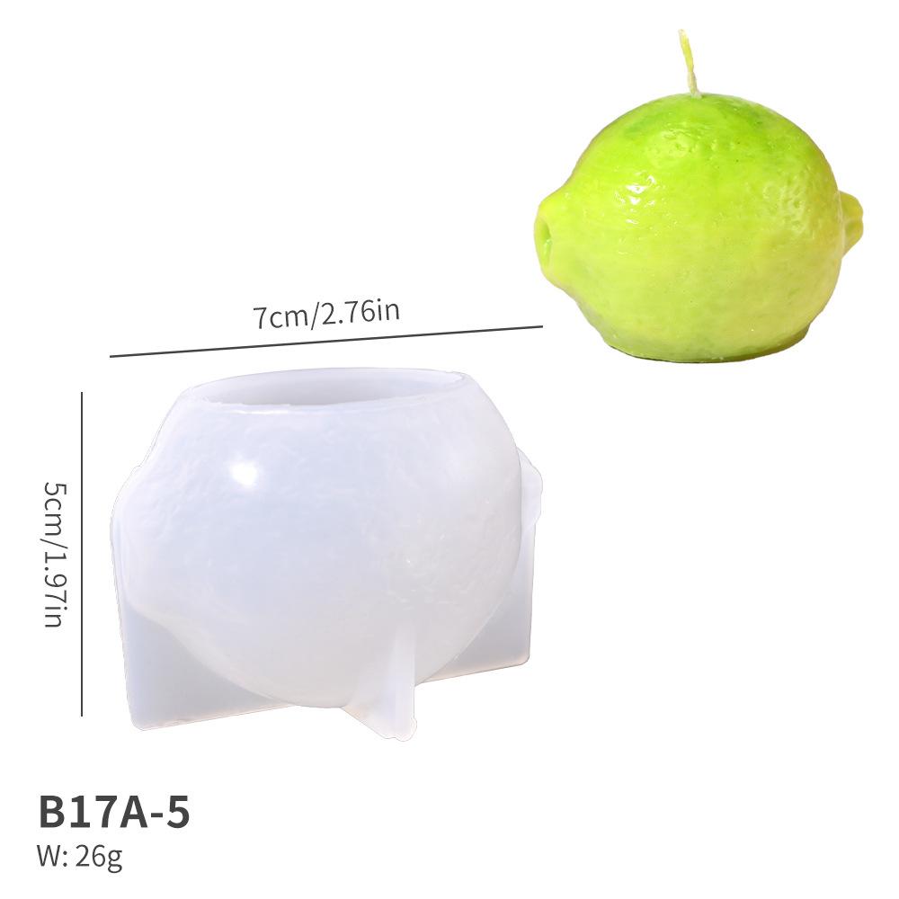 

3D Oranges Silicone Mold DIY Fruit Series Ugly Orange Apple Pumpkin Scented Candle Mould Handmade Gypsum Ornament лимон