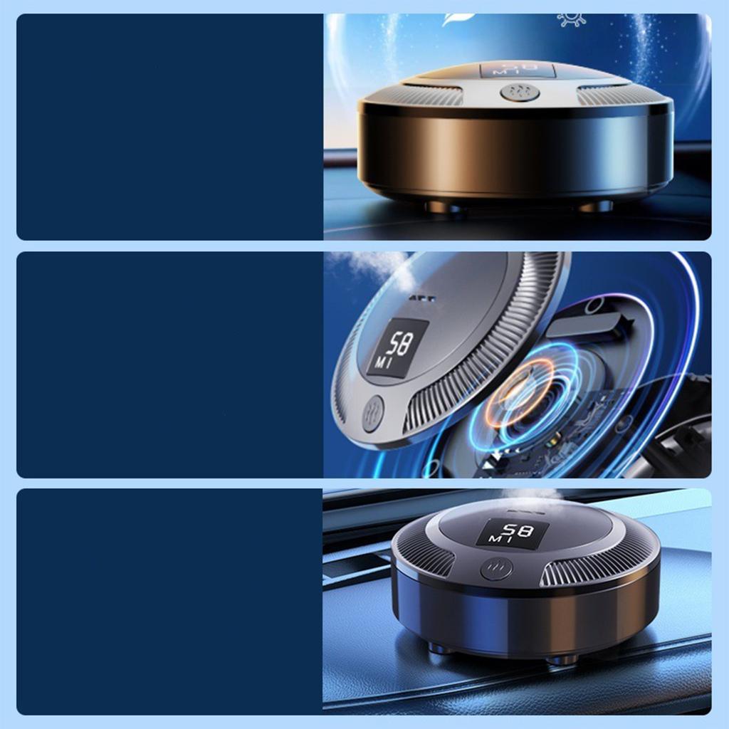 Car air purifier digital display rechargeable car home dual-purpose mini deodorizing artifact car interior ornaments deodorizer