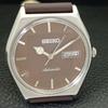 Seiko AUTOMATIC 6309A VINTAGE JAPAN MENS BROWN COLOR DIAL WATCH A701447-5 R206b-a701447