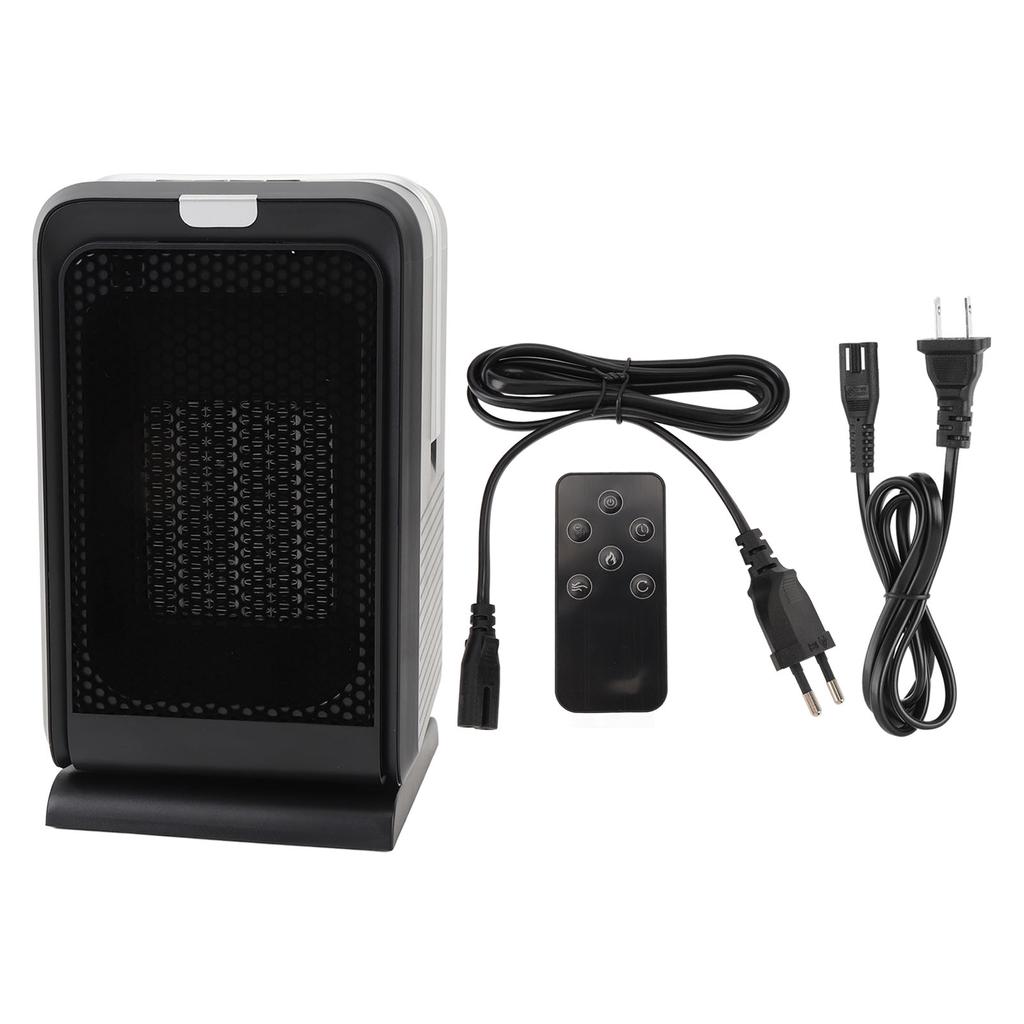 Portable Space Heater 1000W Fast Heating Desktop Small Heating and Cooling Heater Oscillating Electr
