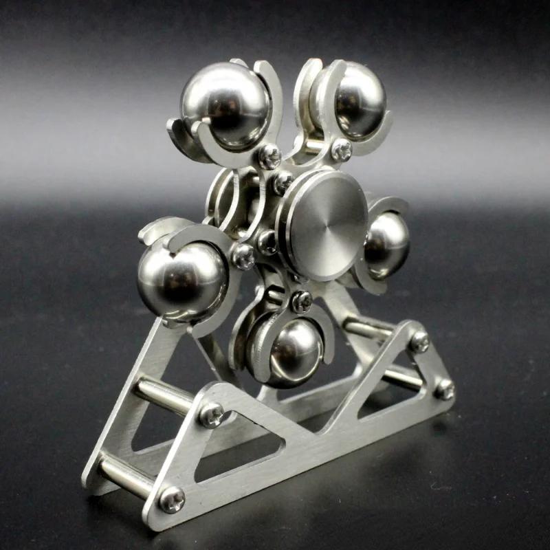 Hand Spinner Steel Ball Ferris Wheel 2 Fingertip EDC Adult Fidget Toys Five Bead Finger Gyro 686 Silent Bearing Stainless Steel