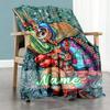 Chameleon Customize Your Name Blanket Throw Customizable Blanket Ultra-Soft Throw For Bedding Office Chair Office Chair Four Seasons Multipurpose