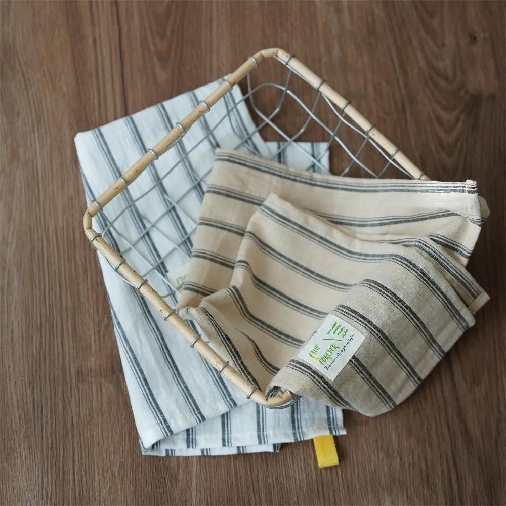 New Japanese Retro Stripe Tablecloth Placemats Food Posing Home Decoration Accessories Mat Background Cloth Insulation Pad