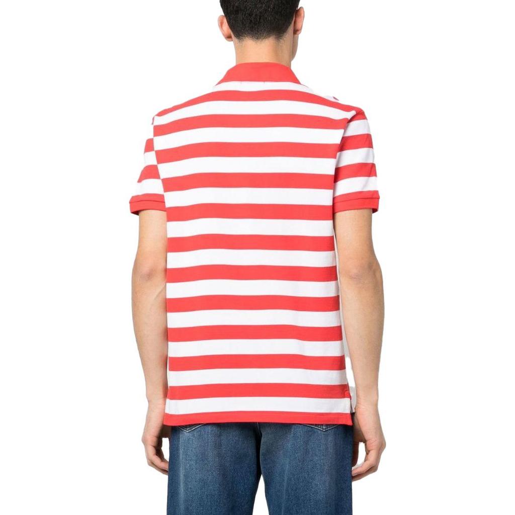 Polo Ralph Lauren SS23 Striped Logo Embroidered Short Sleeve Polo Shirt Men Tops 710898606-002