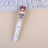 Lovely Bear Ballpoint Pen 10 in 1 Retractable Ballpoint Pen Office School Supplies 0.5mm Multicoloured Pen for Student