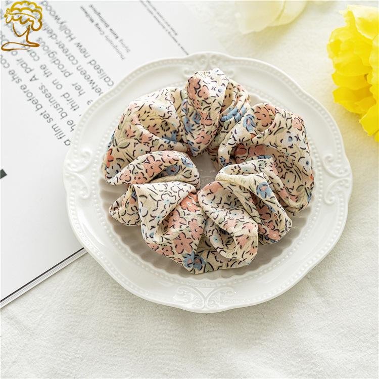 New Style Sweet Floral Large Hairband for Headwear - Perfect for Girls with Ponytail Hair. Made of Fabric.