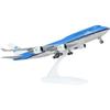 1/240 Scale Diecast Resin Airplane Model 30cm Klm B747 Airplane Model Kit with Stand Wheel for Aviation Gift Display Collection