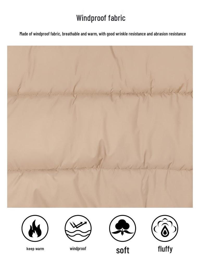 Women's Loose Sleeveless Down Cotton Padded Vest for Autumn and Winter