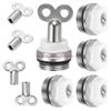  5Pcs Manual Radiator Air Vent Plugs Valves Radiator Replacement Parts Easy To Use