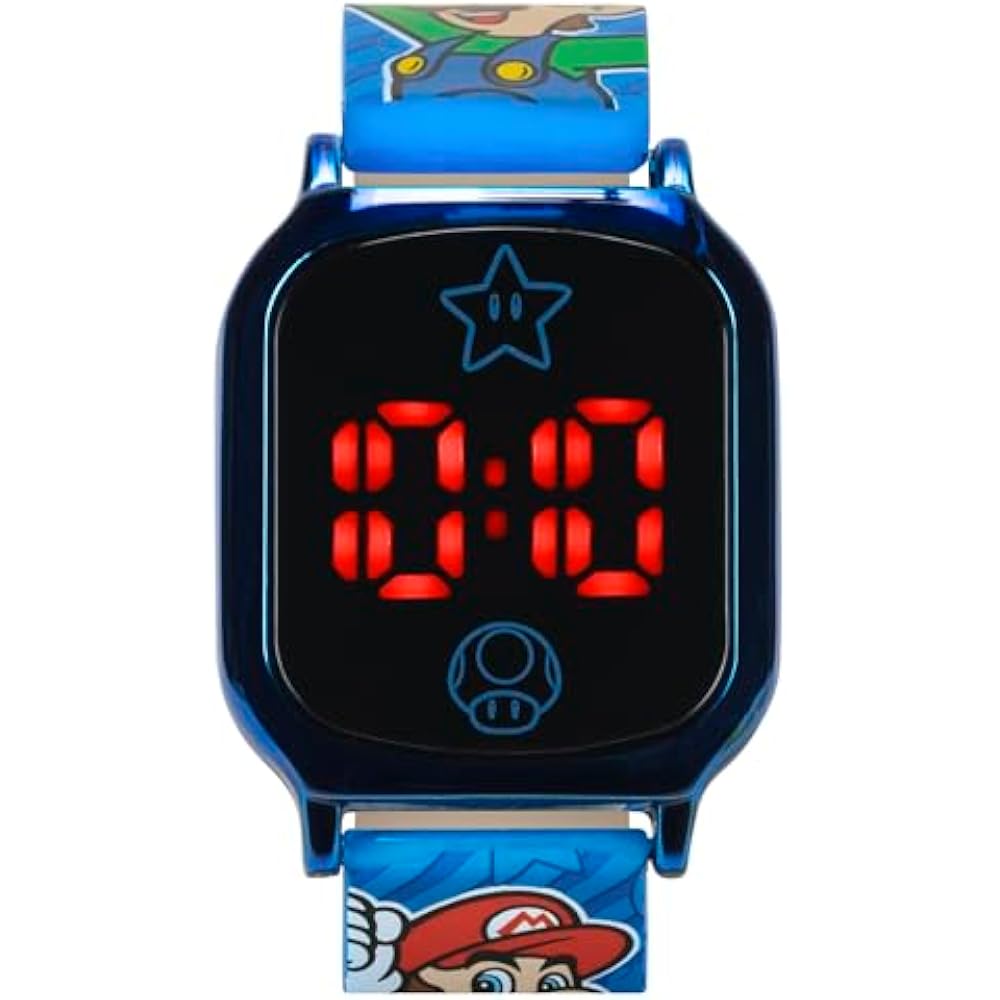 [Accutime Corp.] ACCUTIME Super Mario Digital Quartz Watch GSM4097AZ Blue