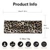 Retro Leopard Print Elastic Headband: Fashionable Sweat-Absorbing Accessory for Women