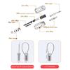 4 Digit Combination Code Number Lock With Spring Coil Wire Rope Colorful Code Lock for Travel Luggage Padlock Cabinet Locker