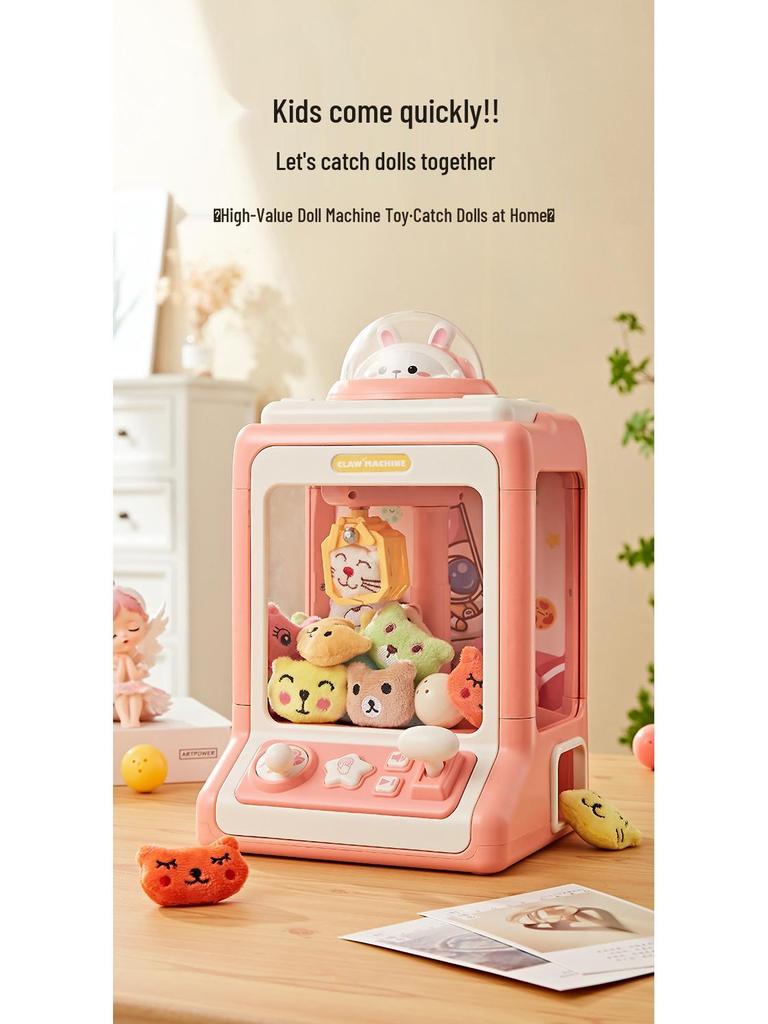 Little Rabbit Kids' Claw Machine - Cute Plush Toy with Sound & Light for Boys and Girls