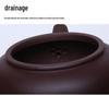 Handmade Yixing Purple Clay Teapot Set - Antique-Style Tangyu Side Handle