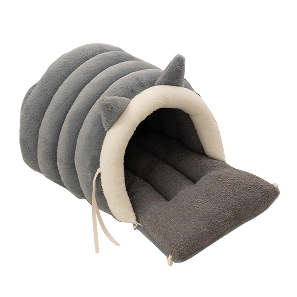 Slipper Cat Bed Detachable Soft with Hooded Covered Hood Hideway Pet House Nest for Pet Supplies Rabbit Kitty
