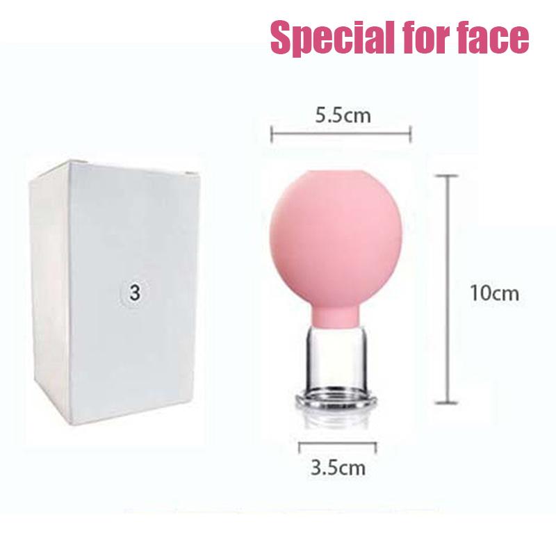 Vacuum Silicone Facial Beauty Cup, Household Cupping, Face Lifting, Ball Irrigation, Beauty
