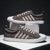 Men's All Seasons Canvas Vulcanized Casual Shoes Retro Black Red Man Canvas Sneakers Simplicity for Male 38-44